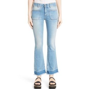 Stella McCartney Frayed Hem Front Pocket Jeans Women’s Size 27 Boho Festival